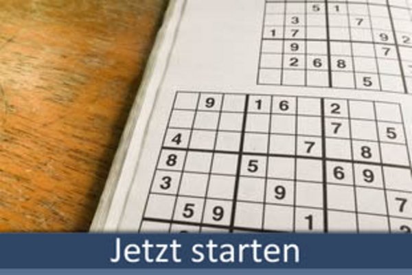 Doppel Sudoku spielen bei 50PLUS.ch